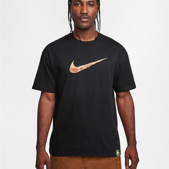 Nike Other - Nike Black T-Shirt with Gold Logo